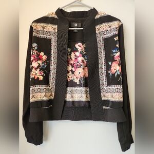Floral Black Jacket
